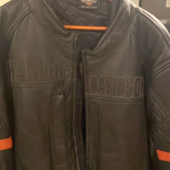 Harley-Davidson Men's Vanocker Waterproof Triple Vent Leather Jacket Size 4XL - Picture 4 of 9